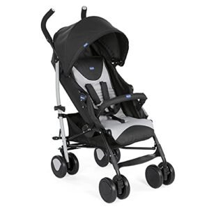 Chicco Echo Carrinho de Passeio com Barra de Proteção, Cinza (Stone), 0-15kg (Bebê)