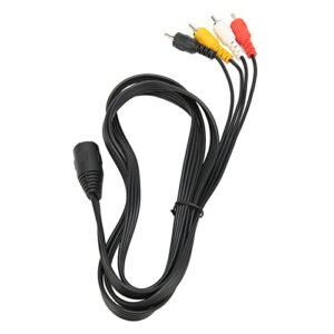 Adaptador de Som de Sinal Estável de 5 Pinos a 4 a 4 para 4 Adaptador de Som para Amplificador CD Material ABS de 4,9 Pés para Conectar CDs, Fitas, Amplificadores (Equipamentos)