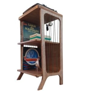 Estante Rack Para Discos de Vinil LPs, Rack Para Toca Discos, Porta Disco Vinil, Estante de Discos, Armazenamento de LPs, Organizador Porta-Discos (Equipamentos)
