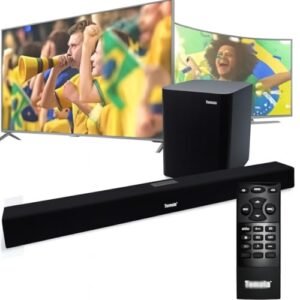 Barra de Som Soundbar MTS-2017 Preta – Potente, Bivolt 127/220V, Design Compacto (Equipamentos)