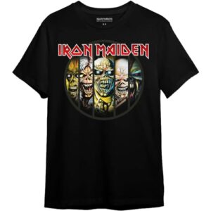 Camiseta Iron Maiden Eddies (BR, Alfa, PP, Regular, Preto) (CDs)