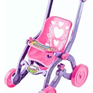 Genérico Carrinho de Boneca Infantil Grande Princesas Carrinho de Bebê Brinquedo Rosa (Brinquedos)