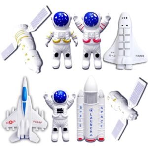 Conjunto de Brinquedos Espaciais Nasal Bonecos Astronautas com Foguetes e Acessórios (Brinquedos)