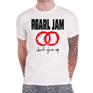 Pearl Jam Camiseta masculina, Branco, GG (Discos de Vinil)