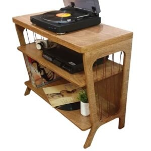 Estante Rack Para Discos de Vinil LPs, Rack Para Toca Discos, Porta Disco Vinil, Estante de Discos, Armazenamento de LPs, Organizador Porta-Discos (Equipamentos)
