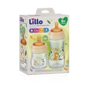 Lillo Kit De Mamadeiras Super Evolution Com Bico Látex 150Ml E 300Ml - (Bebê)