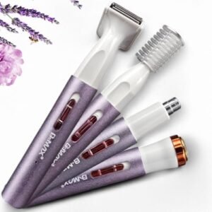 Depilador Facial Caneta 4 em 1 Portátil e Corporal Multifuncional - Tecnologia avançada para remover pelos sem dor. Ideal para nariz, sobrancelha e corpo. (Aparelhos de Cuidados Pessoais)