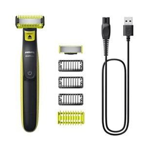 Aparador e Raspador de Pelos Philips OneBlade com 4 pentes QP2824/10 À prova d’água - Bivolt (Aparelhos de Cuidados Pessoais)