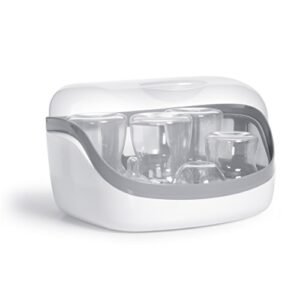 Chicco Esterilizador A Vapor Para Micro-Ondas – Remove 99 9% Da Sujeira Rapidamente E Naturalmente Com O Poder Do Vapor Branco/Cinza (Bebê)