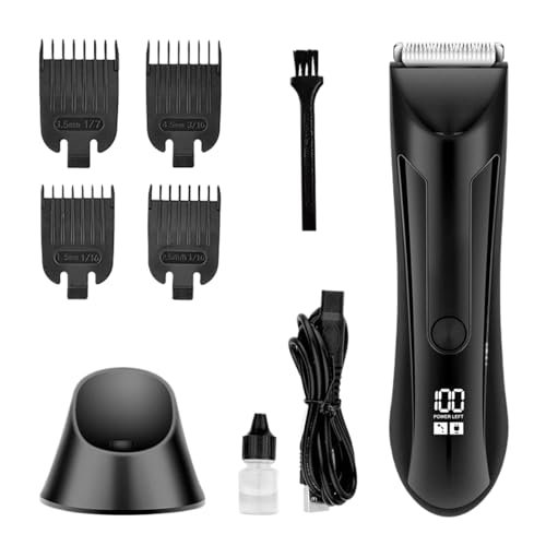 Aparador De Barba Recarregável Para Homens,Cortadores De Cabelo Sem Fio E Barbeadores - Ferramenta De Barbear Com Precisão Para Cuidados Com Bigode Rosto Nariz Viagem E Pêlos Corporais Para Pai (Aparelhos de Cuidados Pessoais)