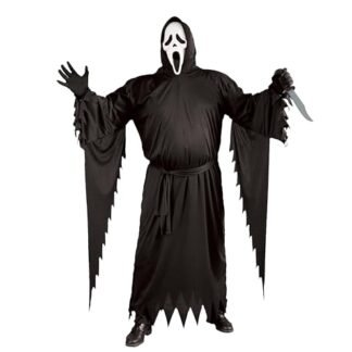 Fun World Mens Plus Scream Adult-sized-costumes, Black (CDs)