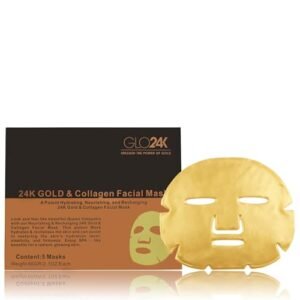 Máscara facial de ouro 24K e colágeno, uma potente máscara facial hidratante, nutritiva e recarregadora de ouro 24K e colágeno (Beleza)