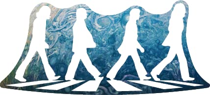Beatles Abbey Road Magnet Crosswalk Merchandise Memorabilia álbum disco icônico banda Pepper Ímã de vinil | Qualidade Premium | 17,8 cm | MG041 (Espaço) (Discos de Vinil)
