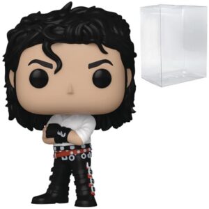 POP Rocks: Michael Jackson - (Dirty Diana) Boneco de vinil Funko (incluído com caixa protetora compatível), multicolorido, 9,5 cm (Discos de Vinil)