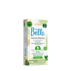 FOLHAS PRONTAS PARA DEPILAÇÃO FACIAL CHÁ VERDE E AVEIA DEPIL BELLA 16FLS (Aparelhos de Cuidados Pessoais)