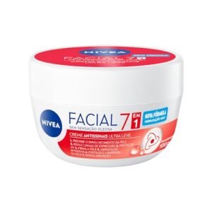 NIVEA Creme Facial Antissinais 100g - Sua fórmula com hidronutrientes e vitamina E é de rápida absorção, firma e reduz linhas de expressão e protege a pele contra os raios UVA/UVB (Beleza)