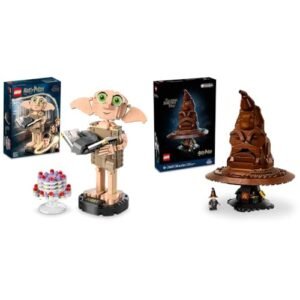 Kit LEGO Harry Potter Dobby 403pç + Chapéu 561pç (Brinquedos)