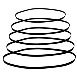 5 peças de 5 tamanhos de cintos de toca-discos, correia de toca-discos, substituição de correia de toca-discos, especificações diferentes correia de borracha para gravador de máquina para manutenção (Equipamentos)