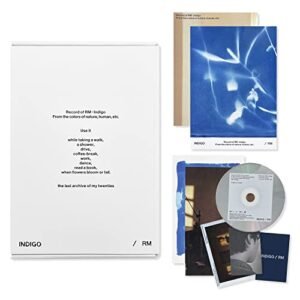 RM of BTS - [Indigo] (Book Edition) Outer Box + Book + CD + Postcard + Photocard + Fabric Card + Instant Photo + Folded Poster + 2 Extra Photocards - RM (CDs)