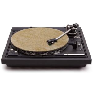 Ogdni Tapete para toca-discos de cortiça e borracha, tapete de vinil antiestático para discos de vinil de 30,5 cm (Equipamentos)