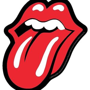 C&D Visionary Adesivo com logotipo The Rolling Stones Tongue Vermelho, preto, branco. Psicodélico, para Janela (CDs)