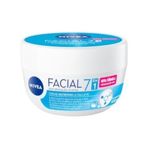 NIVEA Creme Facial Nutritivo 100g - Sua fórmula à base de água, Karité e Vitaminas hidrata por 30h sem deixar a pele oleosa, além de ser um ótimo primer (Beleza)