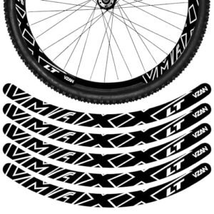 Adesivos para personalizar rodas de bicicleta, compatíveis com aros 26 e 29 polegadas, duráveis e resistentes. (Brinquedos)