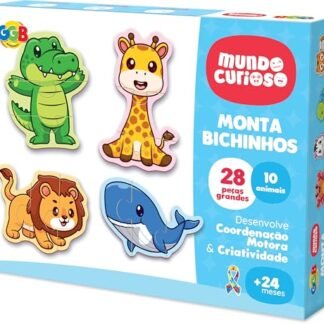 GGB Plast Brinquedo Educativo Monta Bichinhos 28 Peças (Brinquedos)