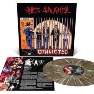 CONVICTED (BLACK ICE W/ RED, WHITE & CYAN BLUE SPLATTER) - Cryptic Slaughter