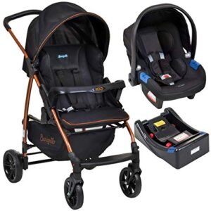 Carrinho de Bebe Bebe Conforto Base Burigotto Ecco Preto Bronze (Bebê)