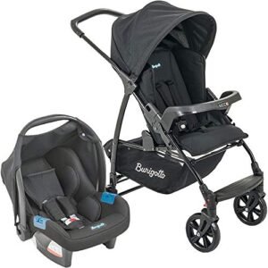 Carrinho de Bebê Travel System Burigotto Ecco + Touring Evolution Se Preto (Bebê)
