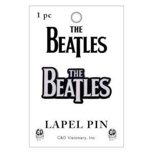 Broche de lapela de metal com logotipo The Beatles Name (CDs)