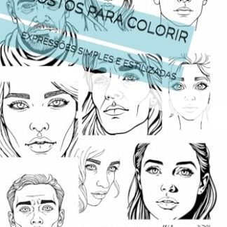 ROSTOS PARA COLORIR: EXPRESSÕES SIMPLES E ESTILIZADAS (Portuguese Edition) - -, THE BOOK LAB (Beleza)