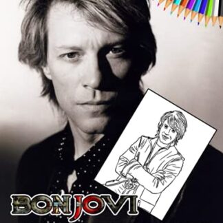 Bon Jovi Coloring Book: Amazing gift for All Ages and Fans with High Quality Image.– 30+ GIANT Great Pages with Premium Quality Images. - Ferretti, Olimpia (CDs)