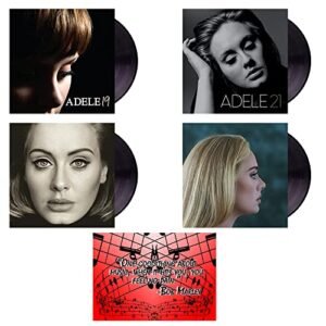 Adele: Complete 4 Vinyl Studio Album Discography Newest Release 30 Included with Bonus Art Card (Discos de Vinil)