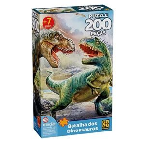 Quebra-Cabeças Batalha dos Dinossauros 200 peças (Brinquedos)