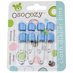 OsoCozy Pinos De Fraldas Azul 2.875 Inch X 0.25 Inch X 0.5 Inch (Bebê)