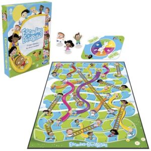 Hasbro Gaming Escadas e Escorregas – jogo infantil divertido, brinquedo para o Dia das Crianças para crianças acima dos 3 anos (Brinquedos)