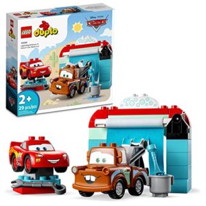 LEGO DUPLO Carros da Disney e Pixar Diversão no Lava-Jato com Relâmpago McQueen e Mate 10996 (29 Peças) (Brinquedos)