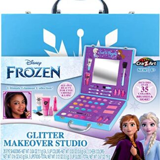 Disney Frozen Glitter Makeover Studio Beauty Kit – All-in-One Beauty for Eyes, Cheeks and Lips for Ages 6 and up - Amazon Exclusive (Brinquedos)