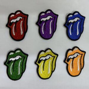 Conjunto de apliques The Rolling Stones Mini Tongues (CDs)