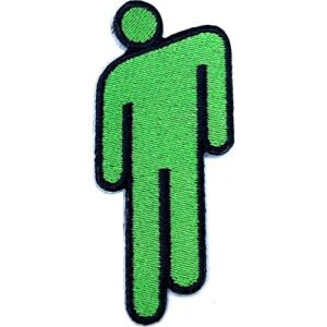 Billie Eilish Patch Blohsh Green Novo tamanho verde oficial tamanho único, Verde, One Size (Discos de Vinil)