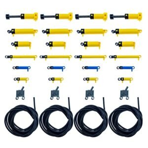 SEEMEY 32Pcs Pneumatic-Parts, Pneumatic-Pump, Pneumatic-Handpump,Pneumatic-Cylinder,Pneumatic-Tube, Pneumatic-Pack compatiable with Lego Technic (Brinquedos)