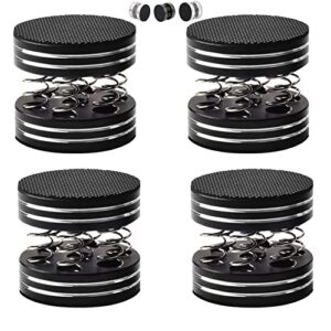 Almofadas de isolamento de áudio para pés para toca-discos/subwoofer/toca-discos/amplificador/alto-falante/gravador 44 x 40 mm, pacote com 4 (preto) (Equipamentos)