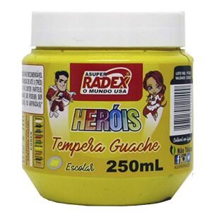 Tinta Guache, Radex, 250Ml, Amarelo (Brinquedos)