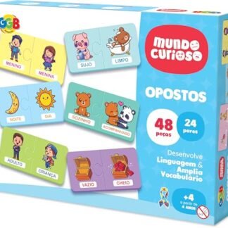 GGB Plast Brinquedo Educativo Encaixando e Aprendendo Opostos 48 Peças (Brinquedos)