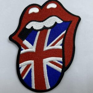 C&D Visionary Rolling Stones UK Patch de língua, vermelho, azul, branco (CDs)