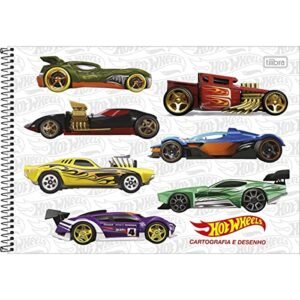 Caderno Espiral Cartografia 80Fls. C.D. Hot Wheels Tilibra - Sortido (CDs)