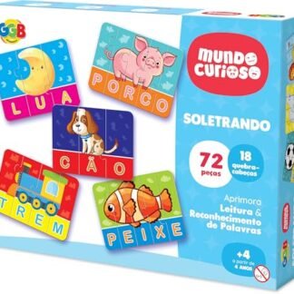 GGB Plast Brinquedo Educativo Encaixando e Aprendendo Soletrando 72 Peças (Brinquedos)