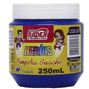 Tinta Guache, Radex, 250Ml, Azul Escuro (Brinquedos)